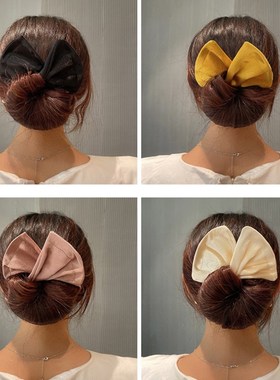 Headband Roller Hair Curler Donut Bun Maker Womens Bow Rabb