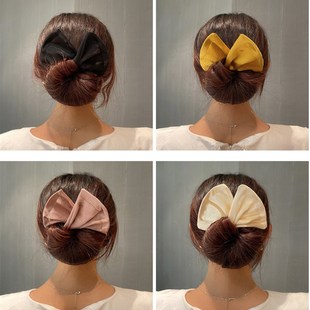 Headband Roller Hair Curler Donut Bun Maker Womens Bow Rabb