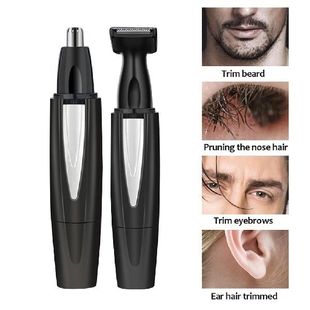 2 in 1 Electric Facial Hair Trimmer USB Charging Nose Ear