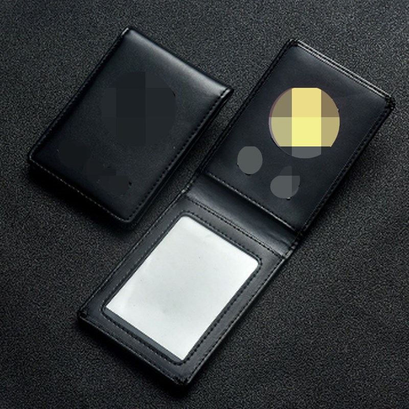 定制做真皮工作证皮套卡套上岗皮胸挂证件包单位牛皮保护套安卡包