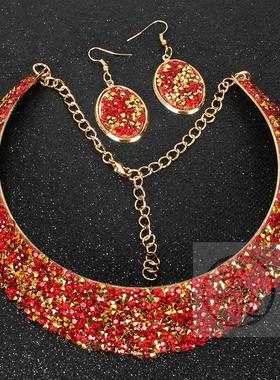 。Collar fashion exaggeration metal false Collar Necklace Ea