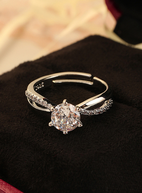 晴空结婚戒指婚礼现场用仪式求婚对戒活口假戒指钻戒仿真一对婚戒