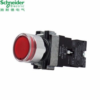 。施耐德 2BW3自复位 红色带灯ZB2B按钮24VZBWB41C XB2BW34B1C=+