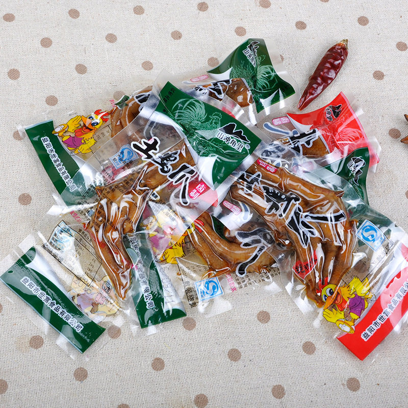 湖南特产 山冲角里卤制土鸡爪5斤/袋 休闲小吃肉类零食品
