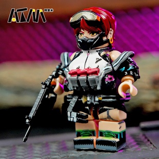 三角洲行动女医佐娅蛊威龙乐高人仔小人积木红狼周边模型手办玩具