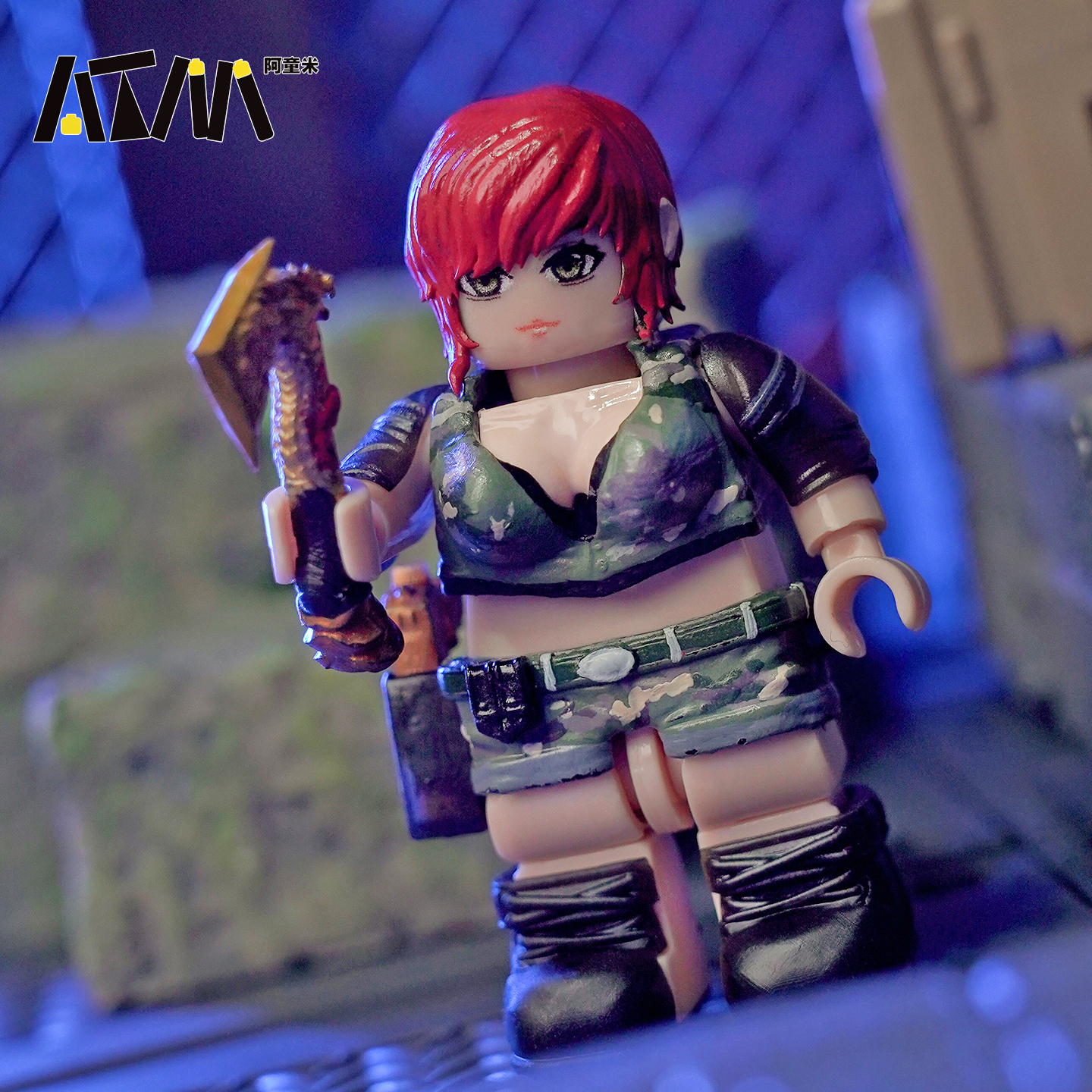 穿越火线三角洲行动威龙手办乐高人仔红狼积木人使命召唤玩具模型