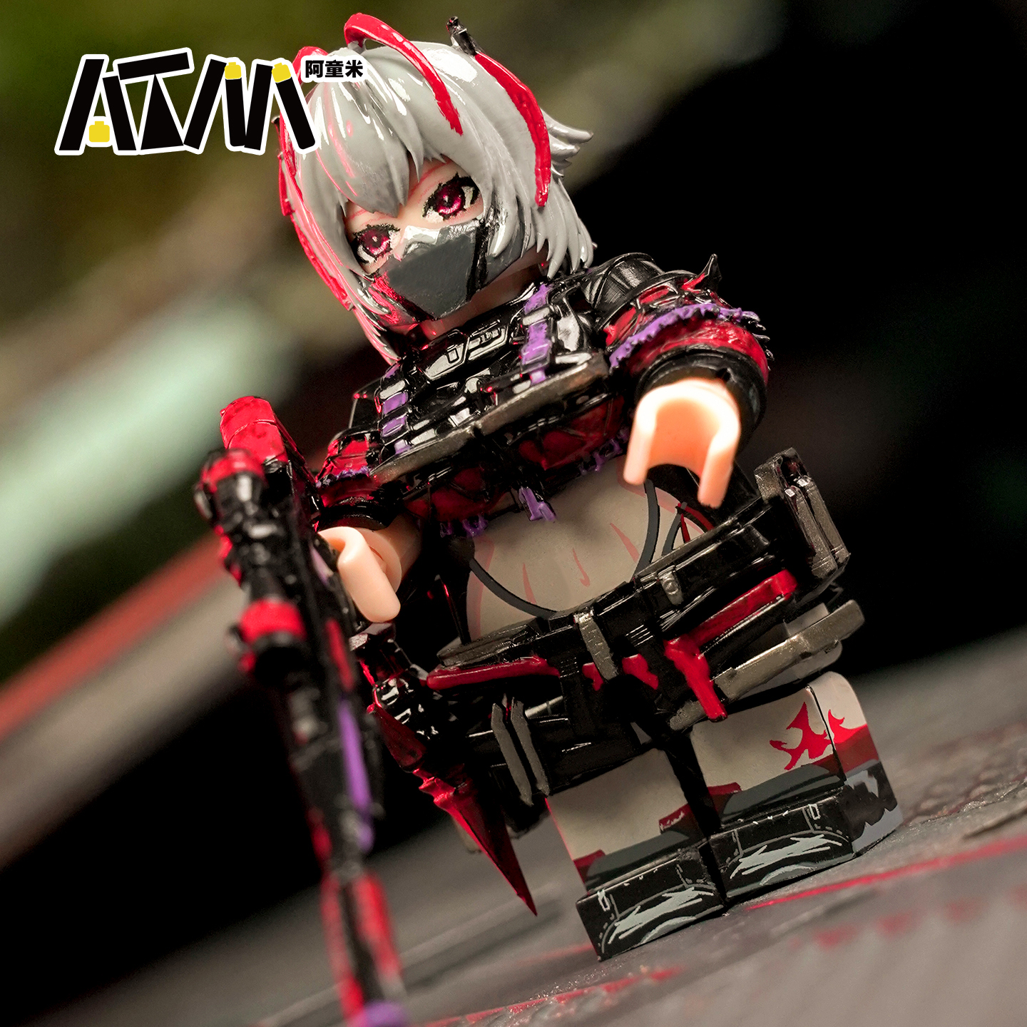 三角洲麦晓雯手办周边挂件威龙骇爪维什戴尔乐高人仔积木红狼模型