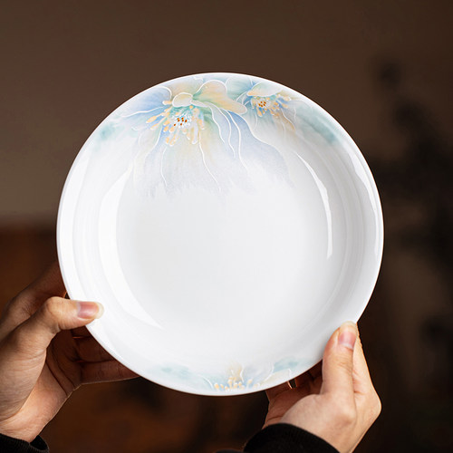 【正品景德镇】高温白瓷碗盘餐具