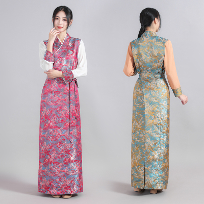 写真大码长裙修身显瘦藏族服装