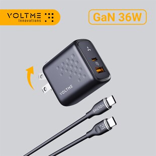 新品VOLTME 36W USB C Wall Charger Fast Charging Adapter Comp