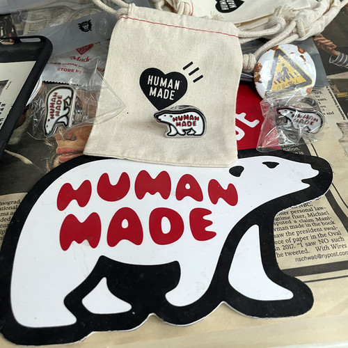 极速现货 HUMAN MADE RING 北极熊金属戒指 情侣男女可调节戒指