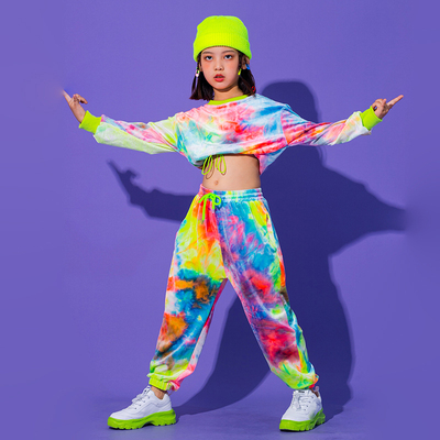 极速Hip Hop Clothing Multicolor Sweatshirt Causal Pants For