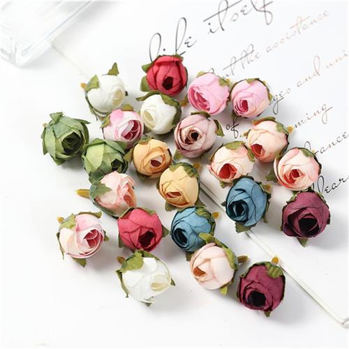 10/50PCs Rose Artificial Flowers Head Silk Fake Flowers For