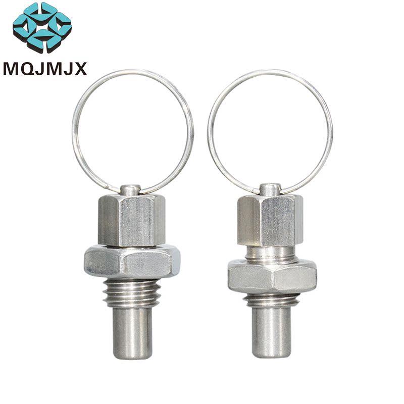 GN717不锈钢自锁拉环分度销螺纹型定位销LHFSS分割定旋钮柱塞M6M8