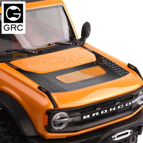 TRX4新烈马 不锈钢机盖装饰片D款 引擎盖装饰防护G170DB/DS
