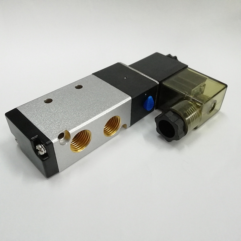 精品源辰气动电磁阀4V210-08二位五通控制阀换向气阀AC220V DC24V
