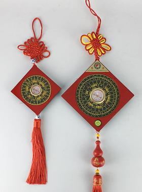 3寸专业布局罗盘高精度电木黄铜车挂车饰桌面摆件指南针高精度