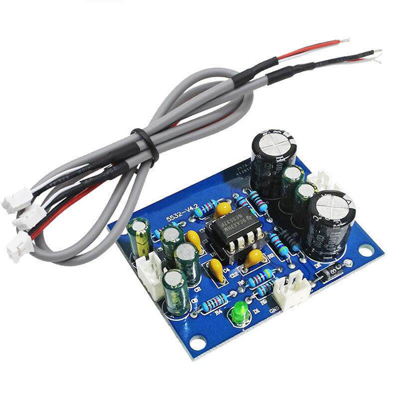 HIFI发烧级ne5532功放前级前置板可换运放直流电源音频放大模块