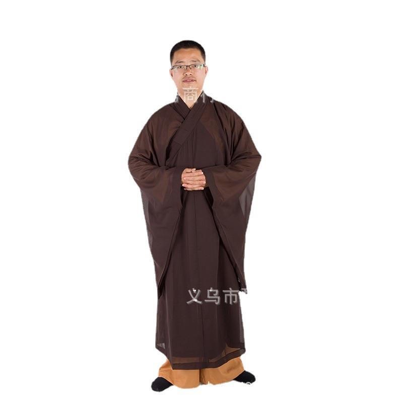 艺诚厂家直供金麒麟麻纱海青袈裟长褂短褂海清居士服僧服