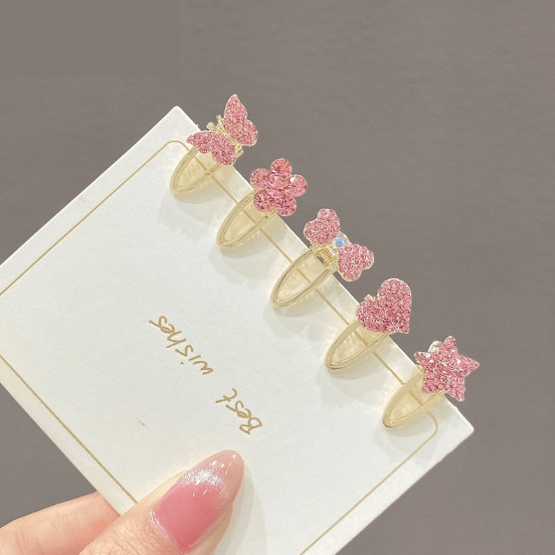 侧边星星小发夹迷你小号鸭嘴夹前额刘海夹边夹可爱发卡头饰顶夹女