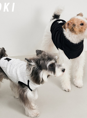 KOKI宠物打底无袖弹力背心保暖防脏原创彩点柔软包肚冲锋中小型犬