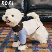 KOKI宠物打底卫衣秋冬撞色两腿保暖抗静电加绒超柔包肚居家中小型