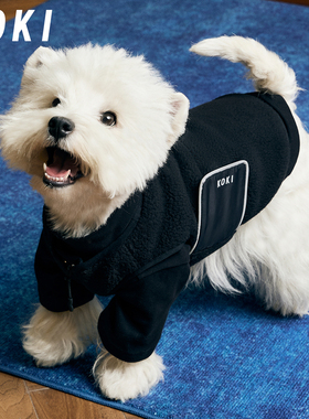 KOKI宠物摇粒绒棉服秋冬保暖冲锋衣外套打底两件套中小型犬西高地