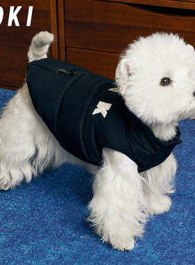 KOKI宠物羽绒服90白鹅绒秋冬保暖机能防风防寒冬季连帽中小型犬