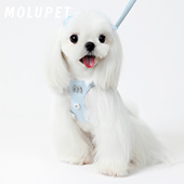 MOLU 防挣脱胸背带 PET狗狗牵引绳闪钻花小型犬狗绳子遛狗绳背心式