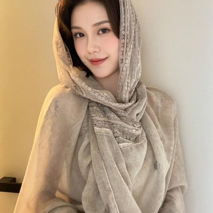 夏季防晒大披肩女外搭空调房大西北旅游2026新款高级感薄款丝巾女图片