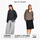 秋季 Ascent Age 珍奢 雪域牦牛绒 慵懒感宽松大V领针织衫 女