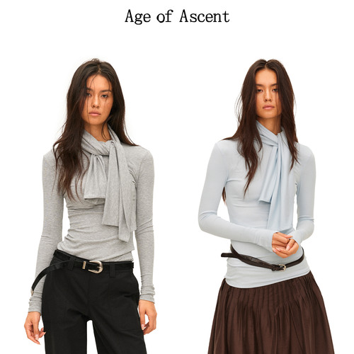 9.10上新Age of Ascent softfit小围巾领多穿法结构设计打底上衣