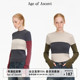 Ascent 复古撞色拼接袖 Age 套造型感修身 显瘦发热绒圆领内搭