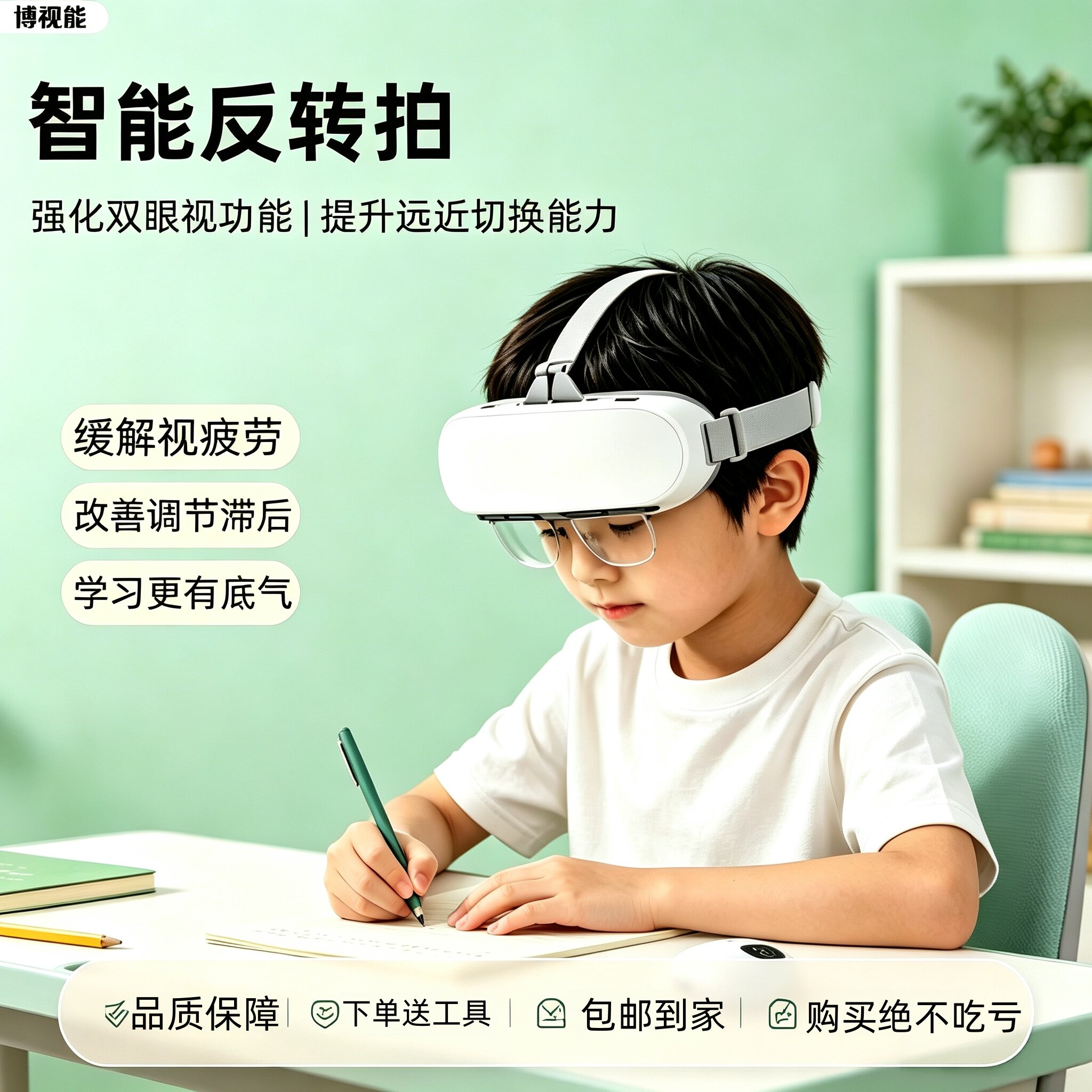 近视防控反转拍头戴式儿童青少年视训翻转拍官方正品可调节DR图片