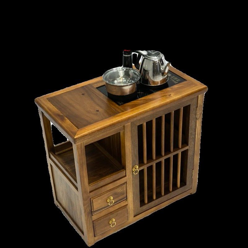 罗丽新中式胡桃木茶水柜榫卯结构烧水边几烧水壶V一体小移动纯料,商业/办公家具,办公茶水柜,淘宝优惠券,粉丝福利购,淘宝优惠卷