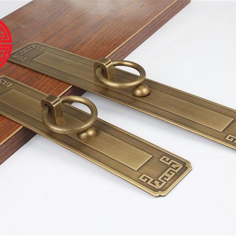 中式纯铜a花格门铜把手方形大门衣柜房门把手仿古实木窗扇门铜拉,基础建材,小拉手,淘宝优惠券,粉丝福利购,淘宝优惠卷