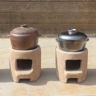 柴火泥土灶土灶砂锅饭店农家乐怀旧泥炉炖鸡汤吊子V 老家味道商用