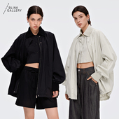 BLINK 「率性腔调」女装 降落伞假领马甲两件套夹克外套风衣百搭