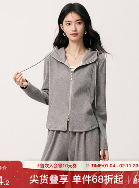 SeRina Blue2025秋季新款休闲减龄运动套装女士卫衣女裤子两件套