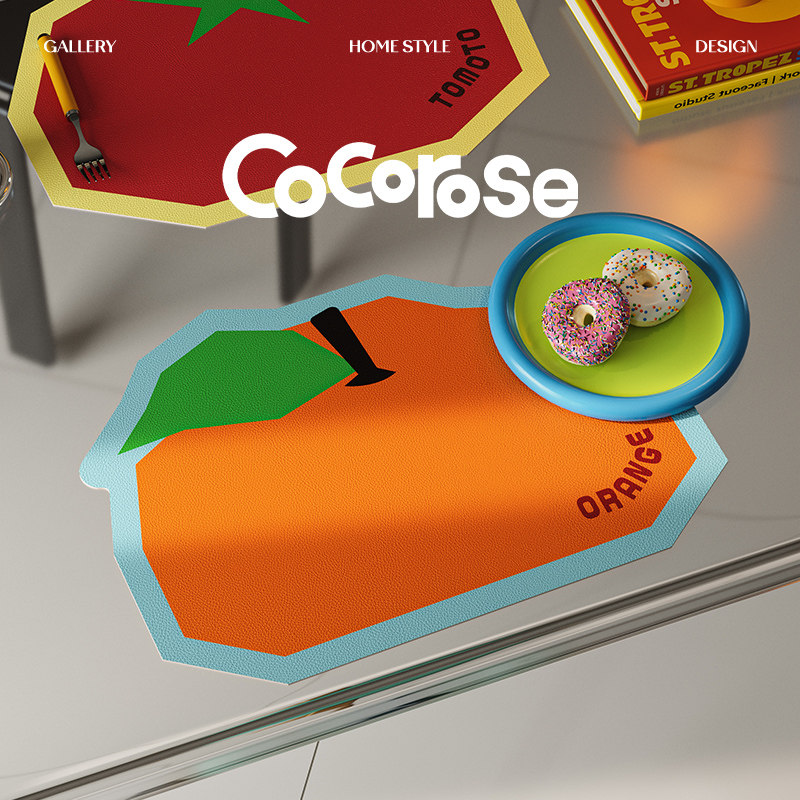 水果派对多巴胺防水防油西餐桌面防烫隔热耐高温餐盘碗垫茶水杯垫,居家布艺,餐垫,淘宝优惠券,粉丝福利购,淘宝优惠卷