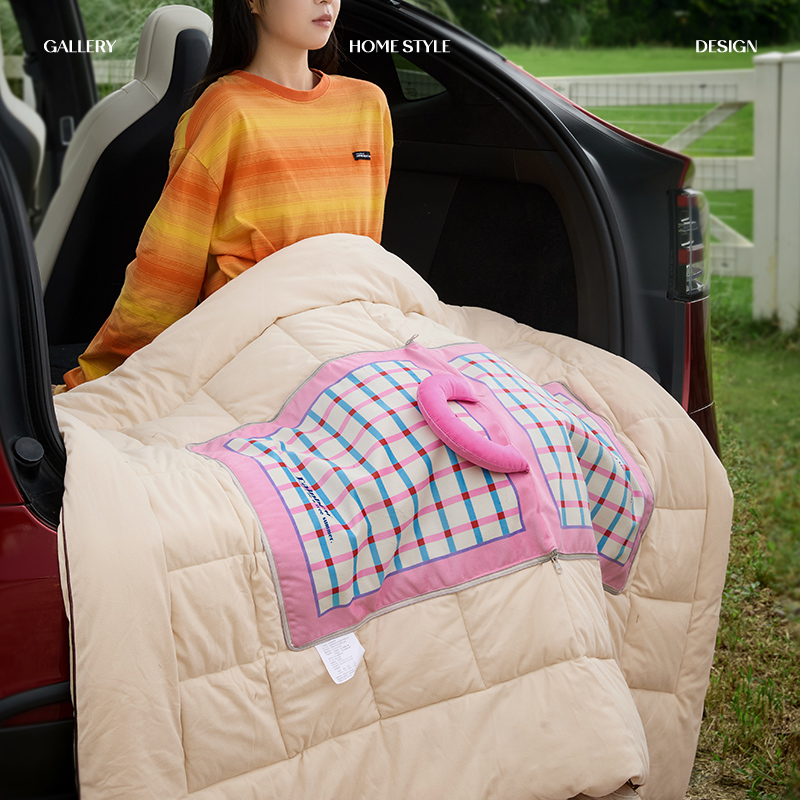 多巴胺抱枕毯子二合一被子车用