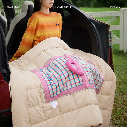 多巴胺抱枕毯子二合一被子车用