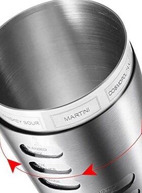 Cocktail Bar Set,Cocktail Shaker with Rotation Recipe Guide