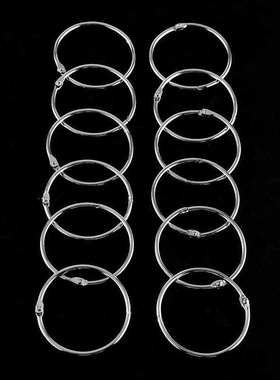 12pcsset 50mm Rounpd Shower Curtain Hanger Hooks Anti Rust M