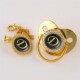 Golden Pacifier Initial Luxury Baby Letter BlingBling Chai