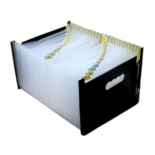 极速A4 Accordion Folder Clear Index Labels Expanding Documen