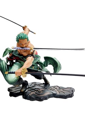 One Piece Luffy Anime Figure Roronoa Zoro Three-Blade Sa-Max