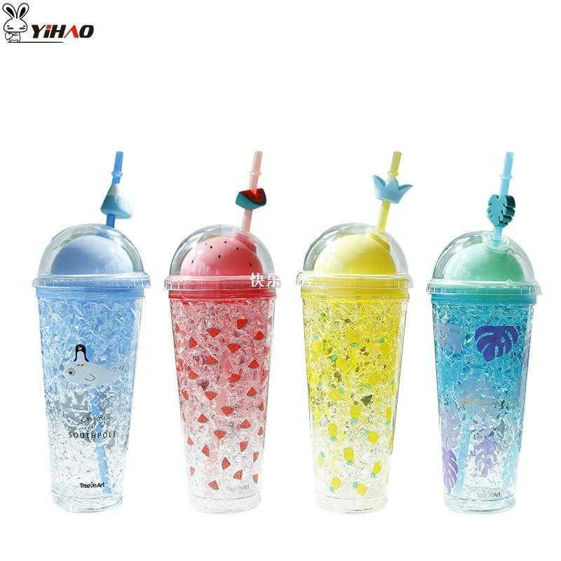 650ML High Quality Hot Sale Summer ice sippy plastic D