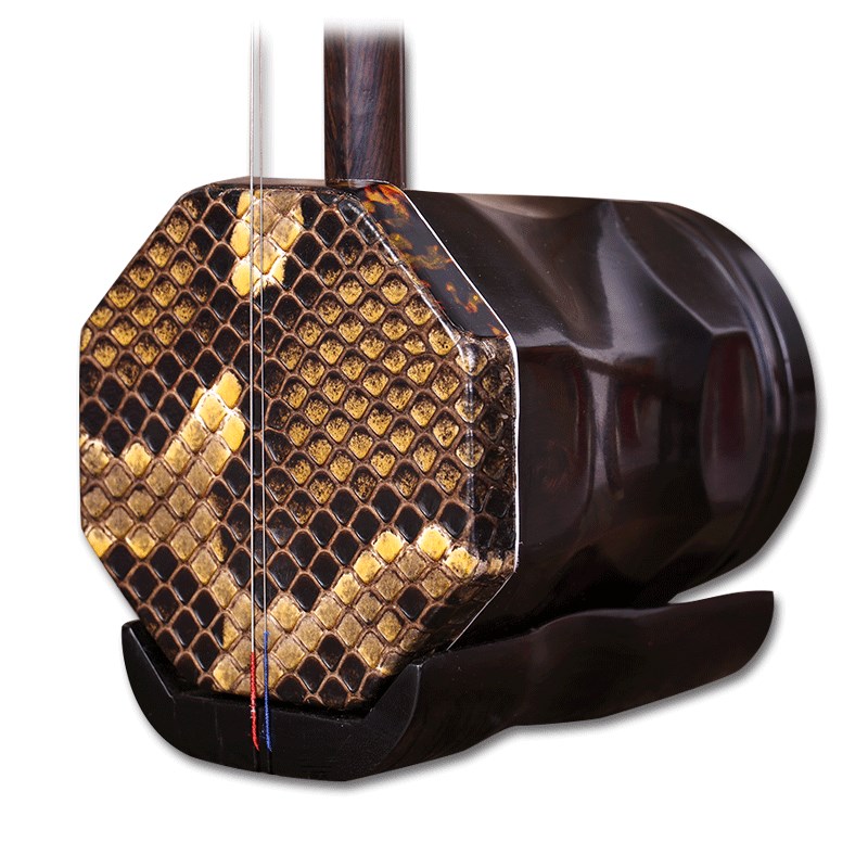 黑檀中胡前方后圆中音二胡乐器厂家直销送g中胡盒松香 弦配件o.