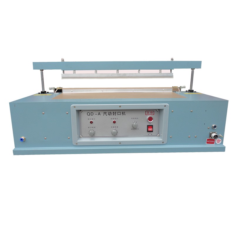 QD-A气动800型台式封口机 台式气动封口机 连续自动封口机